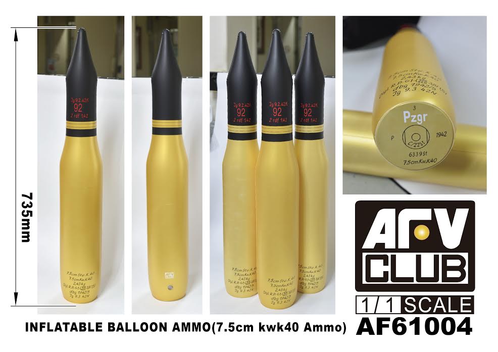AF6100 Inflatable Ballon Ammo (7.5cm kwk40)