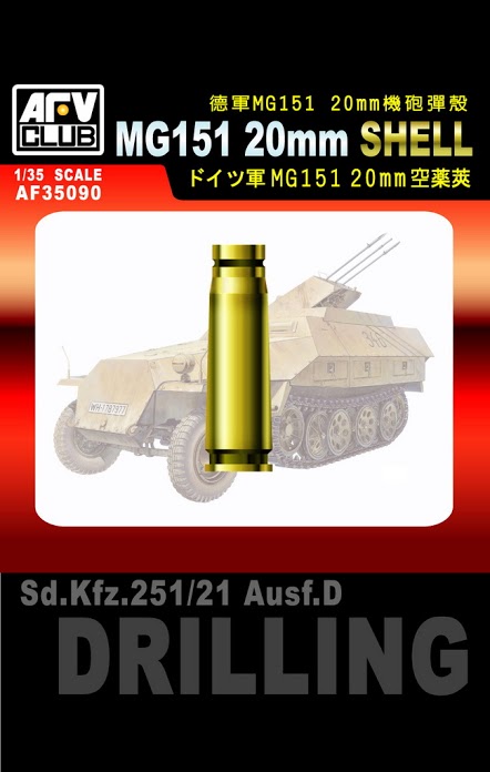 AF35090 German MG151 20mm Shell