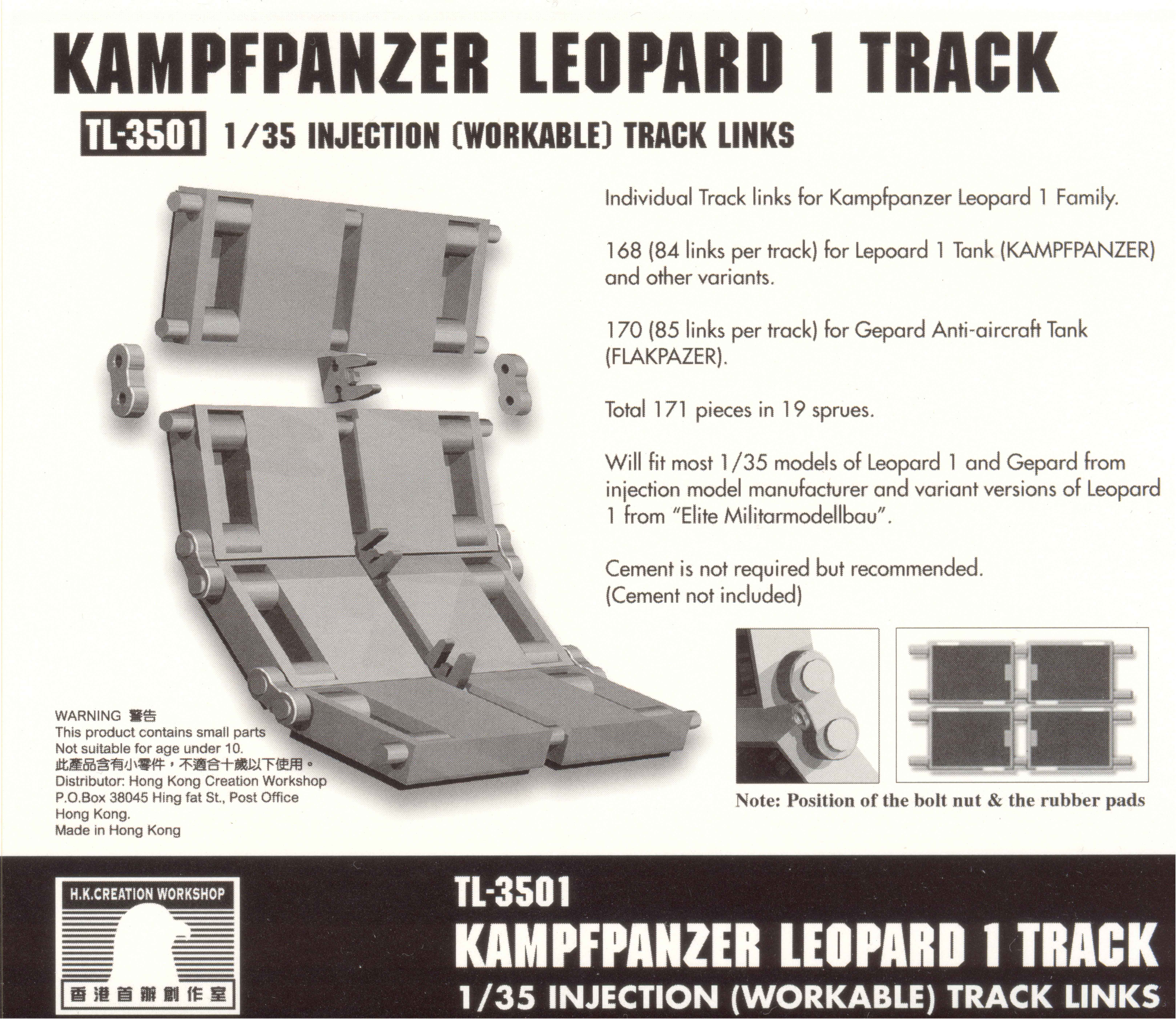 TL-3501 Kampfpanzer Leopard 1 Track