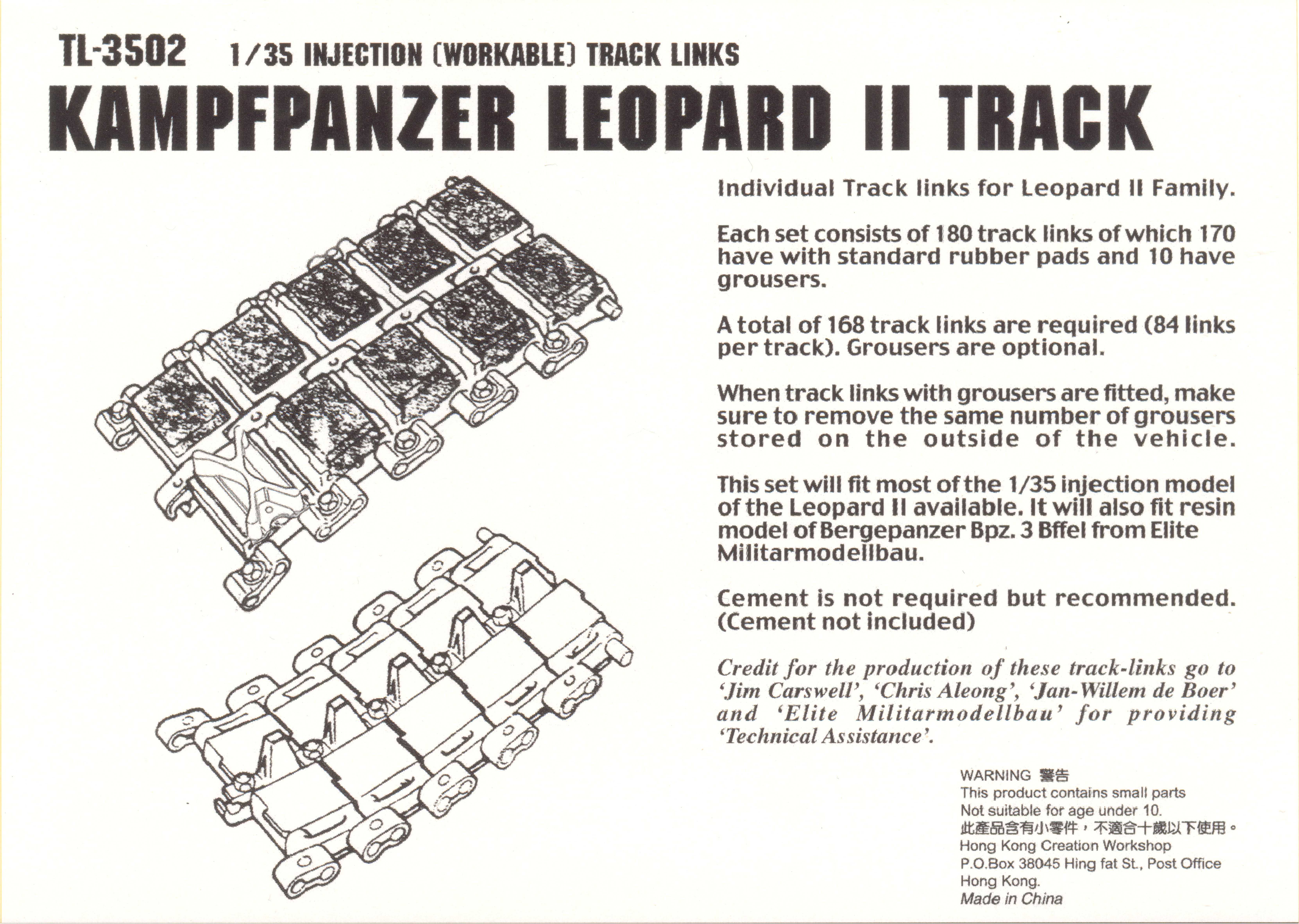 TL-3502 Kampfpanzer Leopard II Track