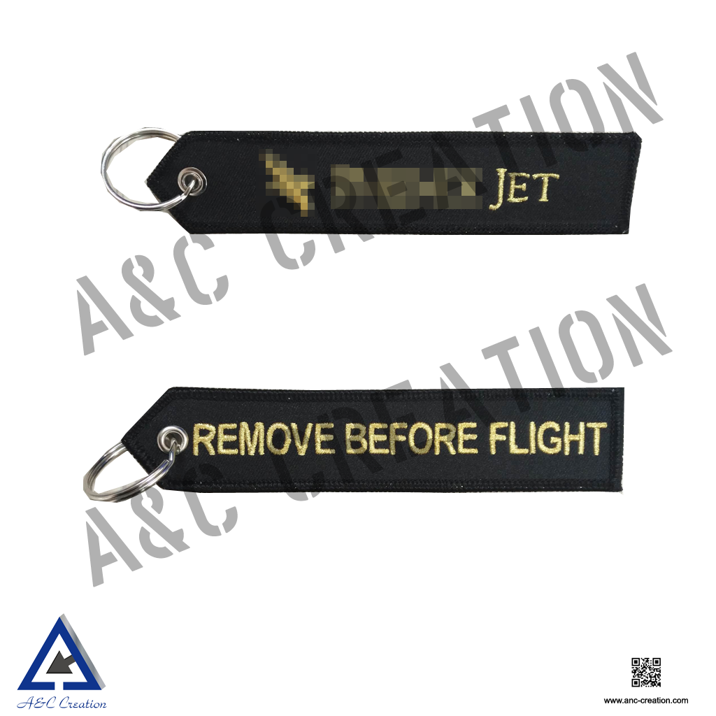 FT002 Private Jet Flight Tag Keychain