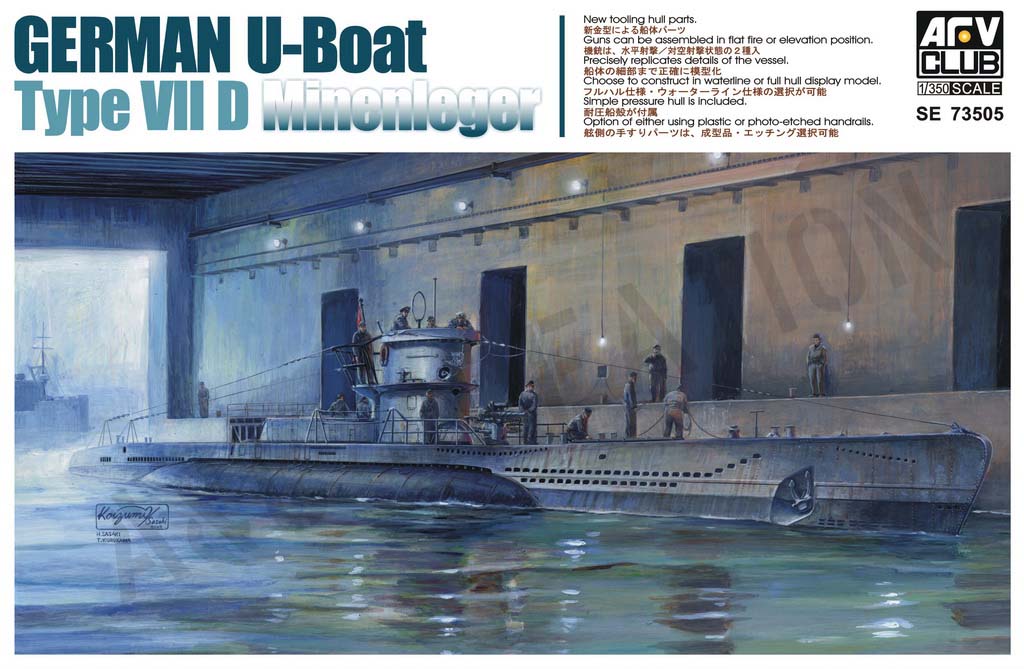 SE73505 German U-Boat Type VII D Minienleger
