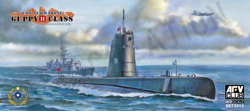 SE73513 USN Guppy II Class Submarine