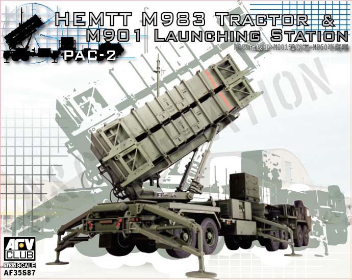AF35S87 HEMTT M983 Tractor & M901 Launching Station PAC-2
