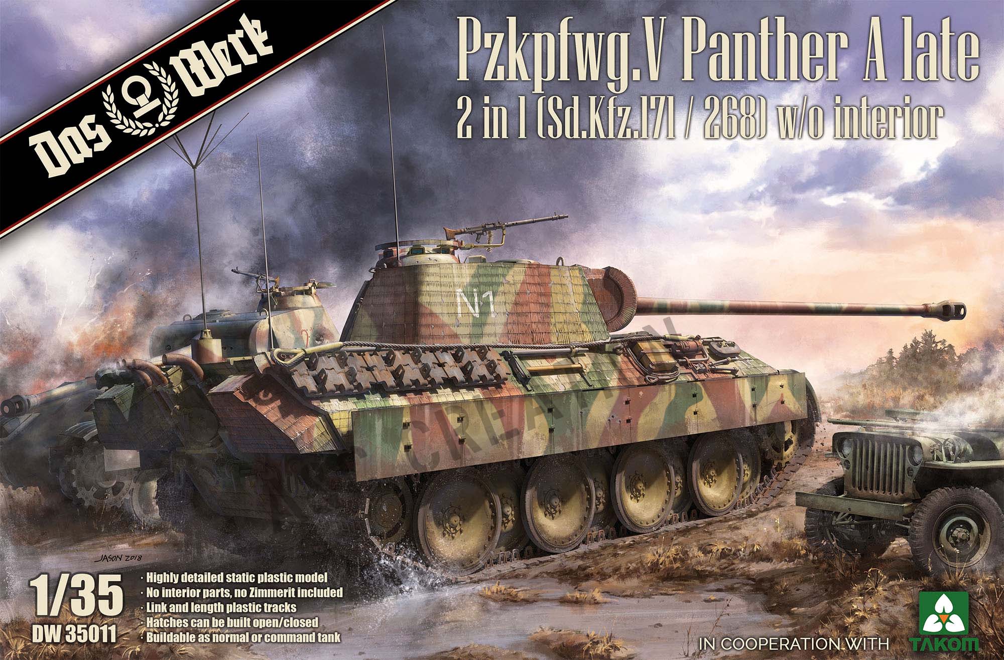 DW35011 Pzkpfwg.V Panther A late (w/o interior)