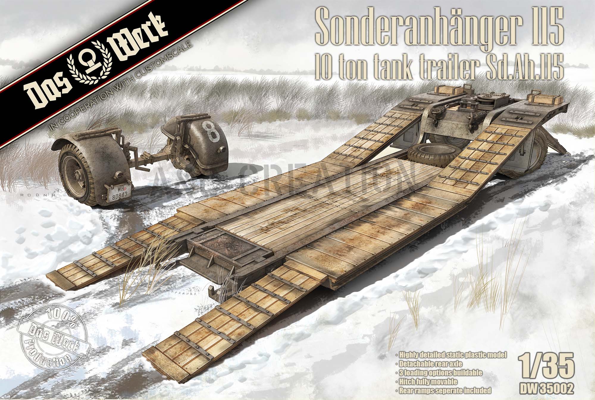 DW35002 Sonderanhänger 115 - 10t Tank Trailer Sd.Ah.115