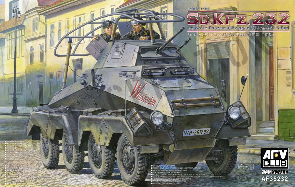 AF35232 德國8 輪重裝甲偵察車 Sd.Kfz.232 (初期型)