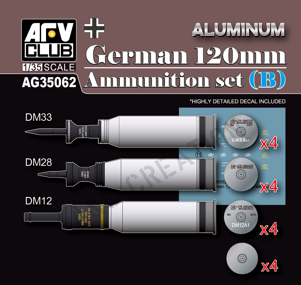 AG35062 German 120mm Ammunition Set (B)