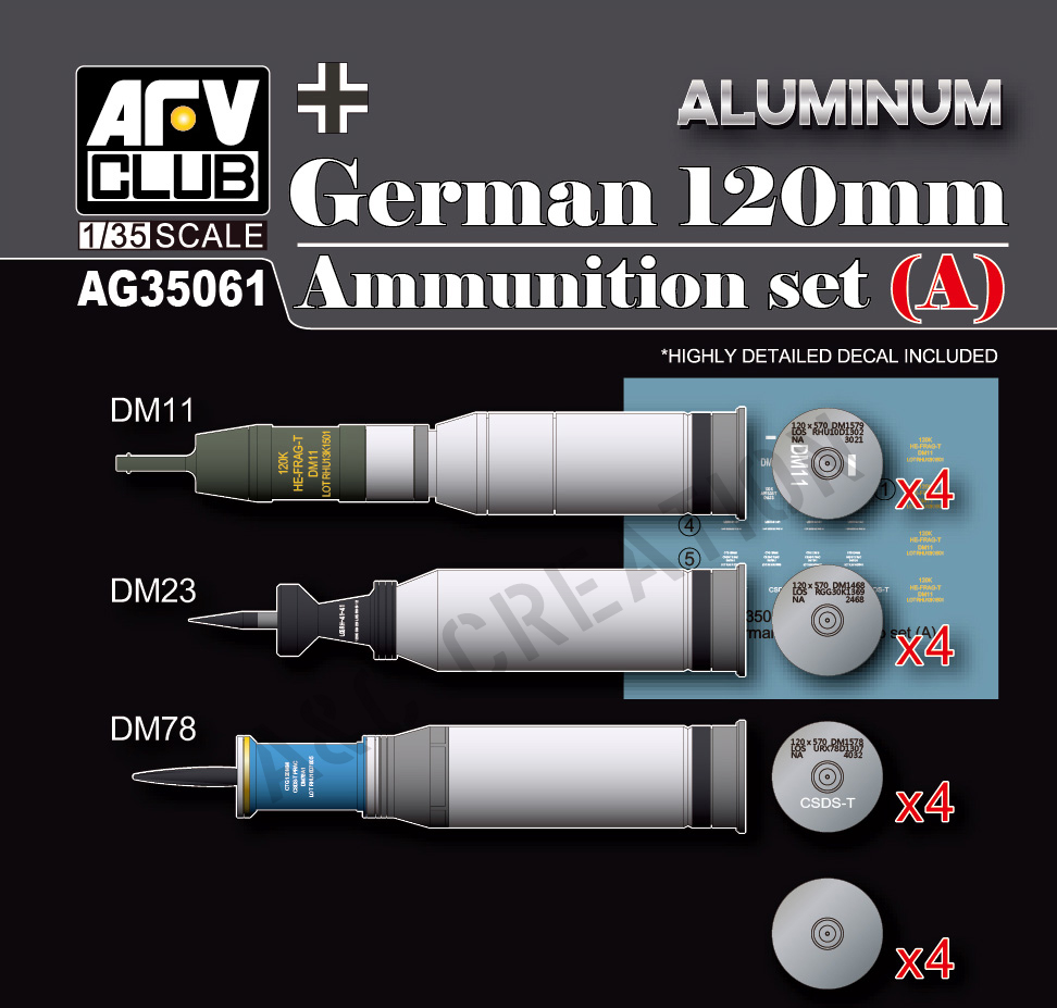 AG35061 German 120mm Ammunition Set (A)